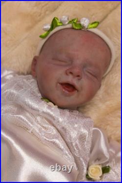 REBORN Baby Doll ASLEEP FAKE baby Vinyl Child Lifelike Doll Realistic A. Mari