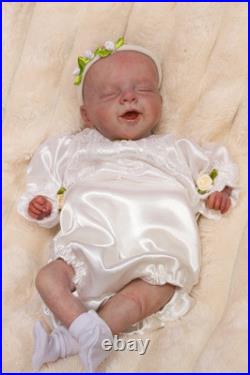REBORN Baby Doll ASLEEP FAKE baby Vinyl Child Lifelike Doll Realistic A. Mari