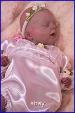 REBORN Baby Doll ASLEEP FAKE baby Vinyl Child Lifelike Doll Realistic A. Mari