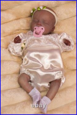REBORN Baby Doll ASLEEP FAKE baby Vinyl Child Lifelike Doll Realistic A. Mari