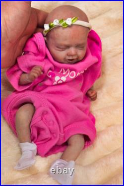 REBORN Baby Doll ASLEEP FAKE baby Vinyl Child Lifelike Doll Realistic A. Mari