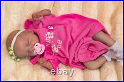 REBORN Baby Doll ASLEEP FAKE baby Vinyl Child Lifelike Doll Realistic A. Mari