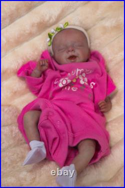 REBORN Baby Doll ASLEEP FAKE baby Vinyl Child Lifelike Doll Realistic A. Mari