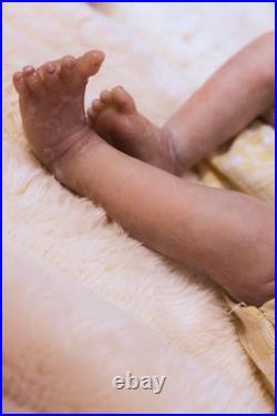 REBORN Baby Doll ASLEEP FAKE baby Vinyl Child Lifelike Doll Realistic A. Mari