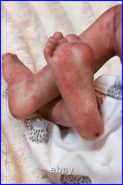 REBORN Baby Doll ASLEEP FAKE baby Vinyl Child Lifelike Doll Realistic Marcela