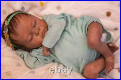 REBORN Baby Doll ASLEEP FAKE baby Vinyl Child Lifelike Doll Realistic Marcela