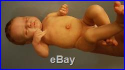 REBORN Baby girl doll'Americus'/Laura Lee Eagles/full vinyl, cloth body inside