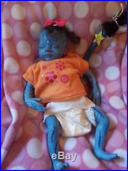 REBORN Custom made to order VINYL Mythical baby artist doll avatar alien fairy