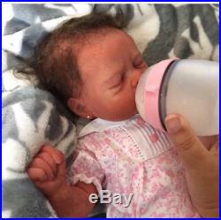 REBORN DOLL Newborn Baby Girl Soft Vinyl Silicone Lifelike with Drink & Wet system