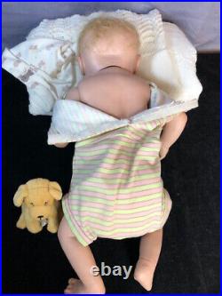 REBORN PREEMIE Baby Brian Doll FULL BODY Silicone Vinyl w /Magnetic PACI