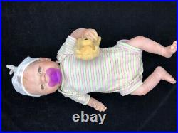 REBORN PREEMIE Baby Brian Doll FULL BODY Silicone Vinyl w /Magnetic PACI