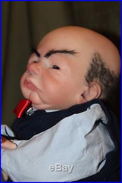 Reborn Walter Doll Baby Vinyl Real Live Jeff Dunham Handpainted Weighted Rooted
