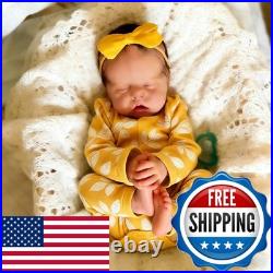 RXDOLL 18 Inch Lifelike Reborn Baby Dolls Silicone Full Body Girl Sleeping