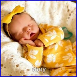RXDOLL 18 Inch Lifelike Reborn Baby Dolls Silicone Full Body Girl Sleeping