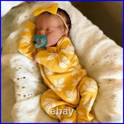 RXDOLL 18 Inch Lifelike Reborn Baby Dolls Silicone Full Body Girl Sleeping