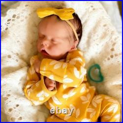 RXDOLL 18 Inch Lifelike Reborn Baby Dolls Silicone Full Body Girl Sleeping