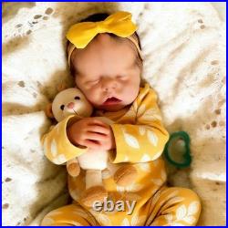RXDOLL 18 Inch Lifelike Reborn Baby Dolls Silicone Full Body Girl Sleeping