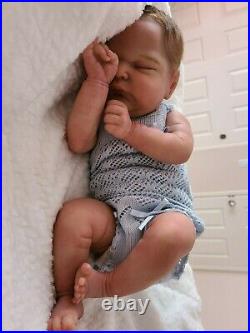 Rare, Sold Out, NEW! Reborn baby doll L. E. Ramsey by Cassie Brace with COA