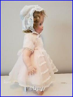 Rare Vintage Madame Alexander 1952 Rosebud Baby Doll 18 with Working Crier