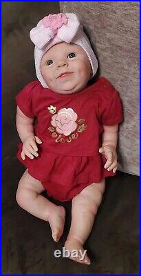 Ready To Ship! 20 Handpainted Vinyl Chunky Reborn Baby Girl