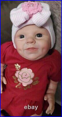 Ready To Ship! 20 Handpainted Vinyl Chunky Reborn Baby Girl