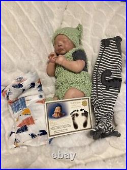 Realborn Bryson Sleeping By Bountiful Baby Reborn Baby Doll New COA