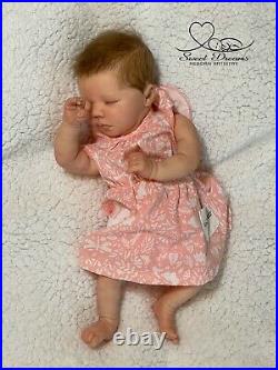 Realborn Felicity asleep by Bountiful Baby, OOAK, Lifelike, Realistic Baby Doll