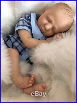 Realborn Logan Asleep Reborn Doll Baby Boy 20 5lb 2oz Cherish Dolls