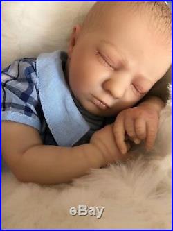 Realborn Logan Asleep Reborn Doll Baby Boy 20 5lb 2oz Cherish Dolls