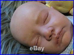 Realborn Miranda Asleep by Bountiful Baby Realistic Lifelike OOAK Doll with COA