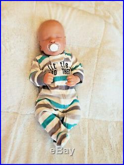 Realborn Reborn Baby Doll Darren asleep Preemie Bountiful Baby Free Ship