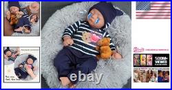 Realistic 17-Inch Reborn Baby Doll Crying, Babbling & Heartbeat Features