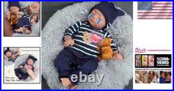 Realistic 17-Inch Reborn Baby Doll Crying, Babbling & Heartbeat Features