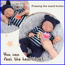 Realistic 17-Inch Reborn Baby Doll Crying, Babbling & Heartbeat Features