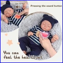 Realistic 17-Inch Reborn Baby Doll Crying, Babbling & Heartbeat Features