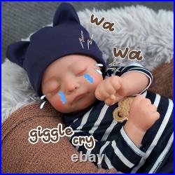 Realistic 17-Inch Reborn Baby Doll Crying, Babbling & Heartbeat Features