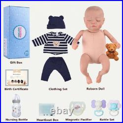 Realistic 17-Inch Reborn Baby Doll Crying, Babbling & Heartbeat Features