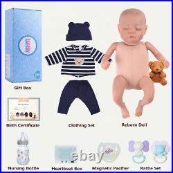 Realistic 17-Inch Reborn Baby Doll Crying, Babbling & Heartbeat Features