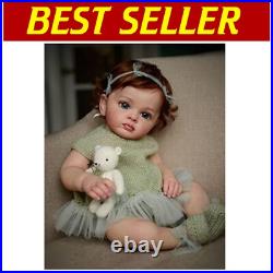 Realistic 24-Inch Weighted Toddler Doll with Magnetic Pacifier Child's Delight