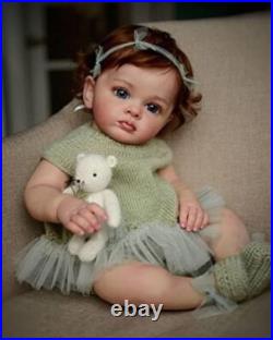 Realistic 24-Inch Weighted Toddler Doll with Magnetic Pacifier Child's Delight