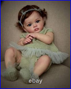 Realistic 24-Inch Weighted Toddler Doll with Magnetic Pacifier Child's Delight