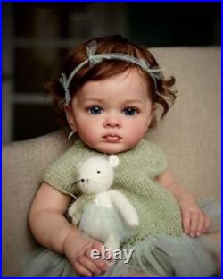 Realistic 24-Inch Weighted Toddler Doll with Magnetic Pacifier Child's Delight