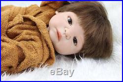 Realistic Baby Dolls Newborn Boys 23 Inch Full Silicone Vinyl Real Touch Reborn