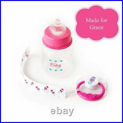 Realistic Baby Grace Kinby Doll with Bottle & Pacifier Ages 3+ Assembled in USA