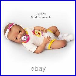 Realistic Baby Imani Kinby Doll with Bottle & Pacifier Ages 3+ Assembled in USA