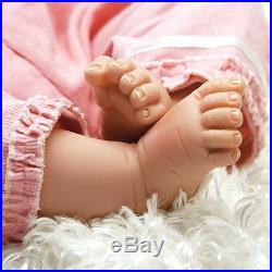 Realistic Handmade Baby Doll Girl Newborn Lifelike Vinyl Weighted Good to Reborn