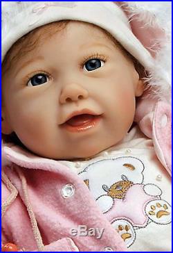 Realistic Handmade Baby Doll Girl Newborn Lifelike Vinyl Weighted Good to Reborn