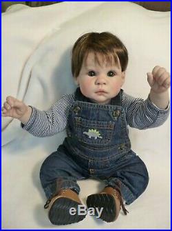 Realistic OOAK reborn baby toddler boy Reva Schick doll 19 Lee Middleton custom