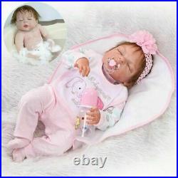 Realistic Reborn Baby Dolls Full Body Vinyl Silicone Girl Doll Lifelike Newborns