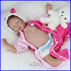 Realistic Reborn Baby Dolls Newborn 22 Lifelike Soft Vinyl Body Baby Doll Toy